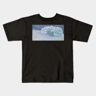 Snowgums on the Australian Alps - Acrylic on Canvas Kids T-Shirt